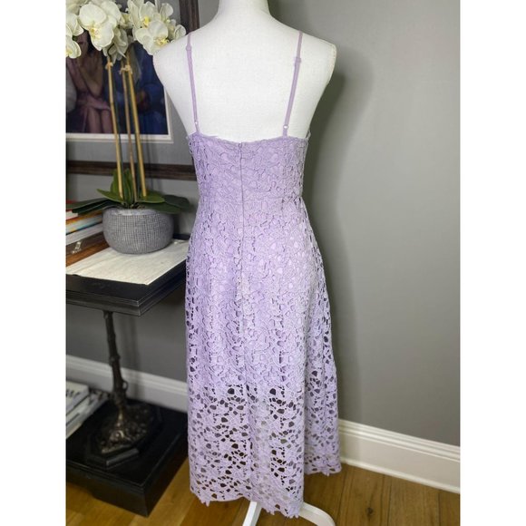 ASTR The Label Lace Midi Dress Pale Purple Medium - Picture 11 of 12